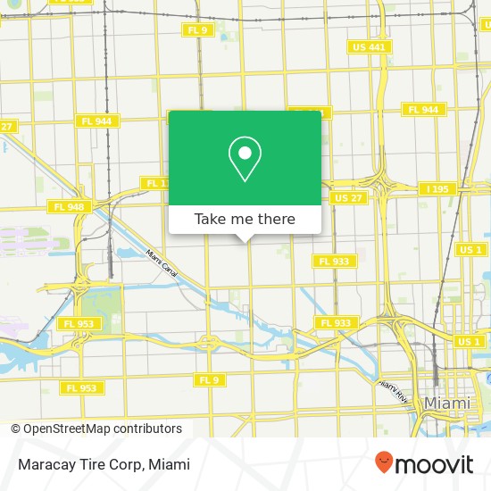 Maracay Tire Corp map