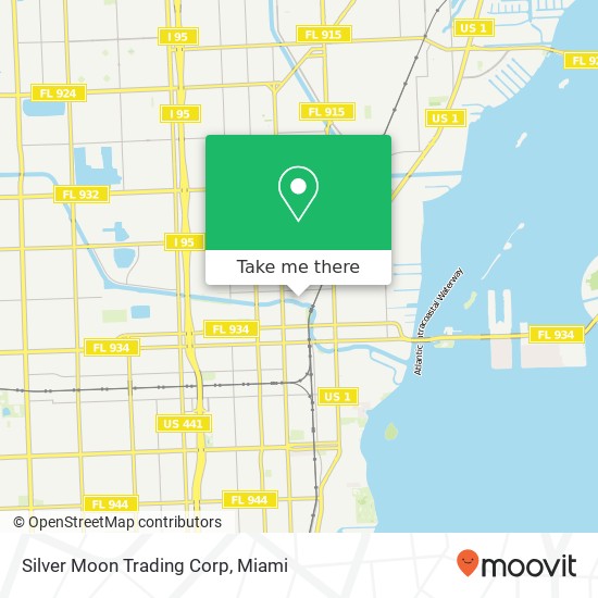 Silver Moon Trading Corp map