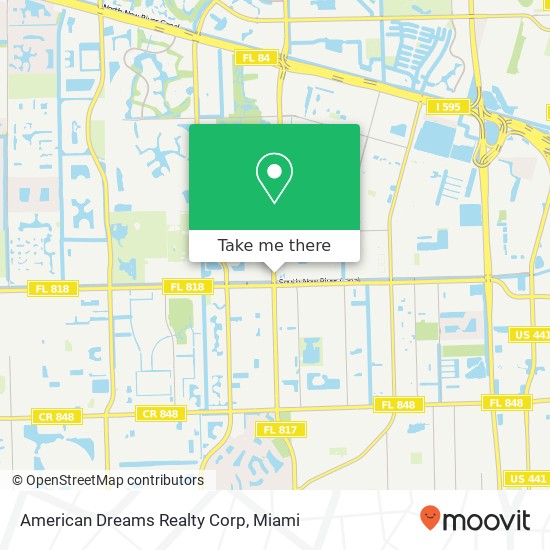 American Dreams Realty Corp map