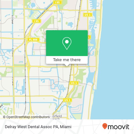 Delray West Dental Assoc PA map