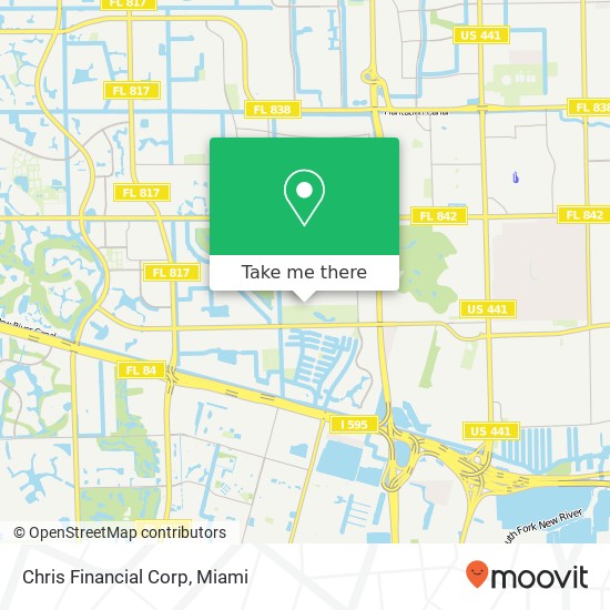 Chris Financial Corp map