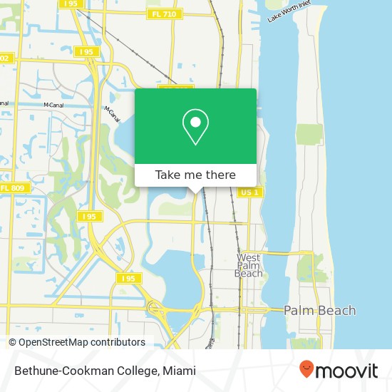 Mapa de Bethune-Cookman College