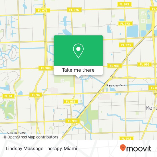 Lindsay Massage Therapy map