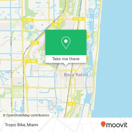 Tropic Bike map