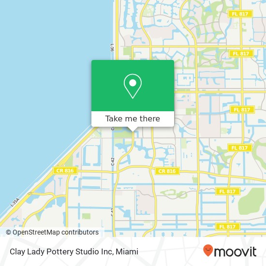 Clay Lady Pottery Studio Inc map