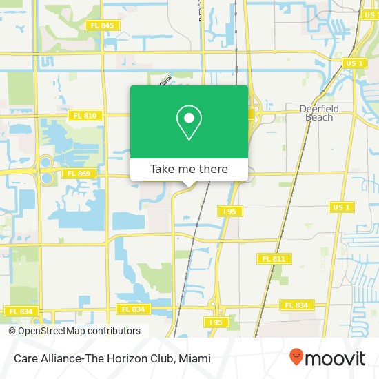 Mapa de Care Alliance-The Horizon Club