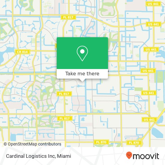 Cardinal Logistics Inc map