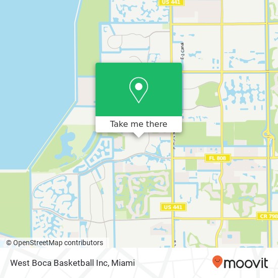 Mapa de West Boca Basketball Inc