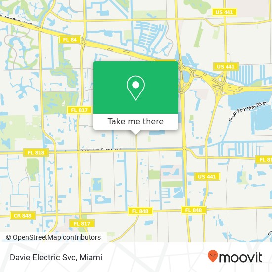 Davie Electric Svc map