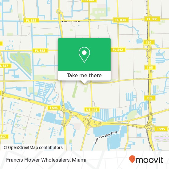 Mapa de Francis Flower Wholesalers