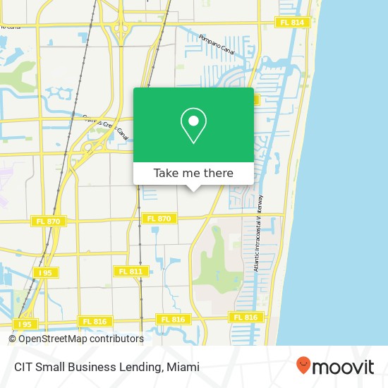 Mapa de CIT Small Business Lending