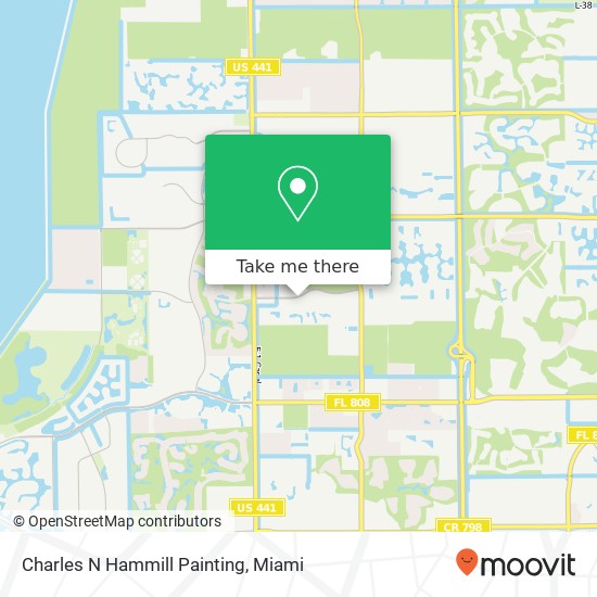 Charles N Hammill Painting map