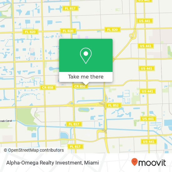 Alpha-Omega Realty Investment map