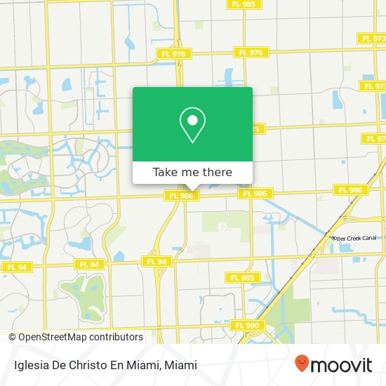 Mapa de Iglesia De Christo En Miami