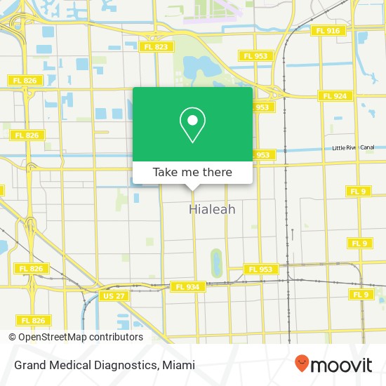 Mapa de Grand Medical Diagnostics