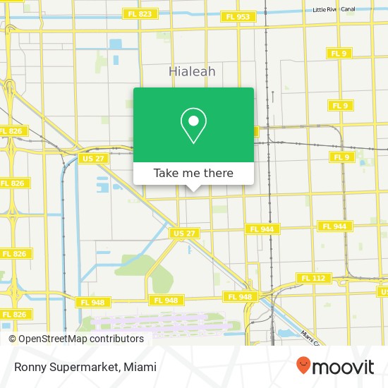 Ronny Supermarket map