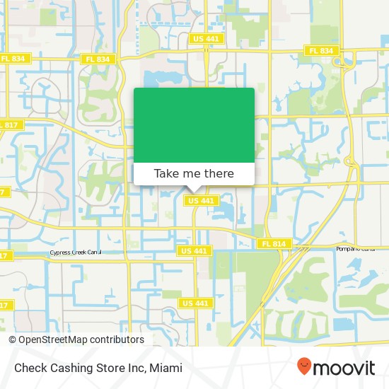 Mapa de Check Cashing Store Inc