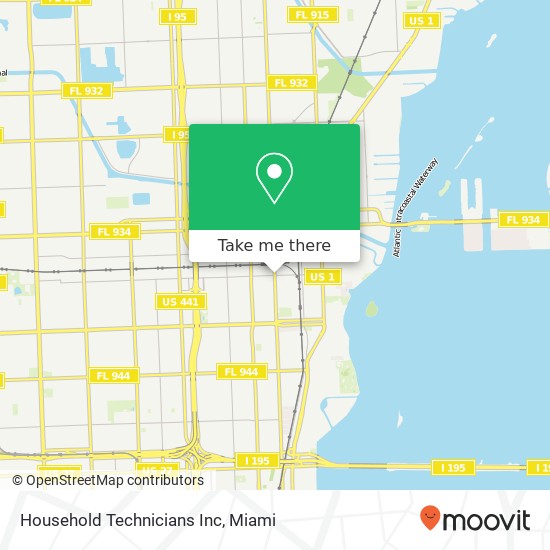 Household Technicians Inc map