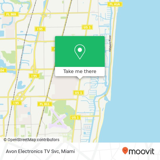 Avon Electronics TV Svc map
