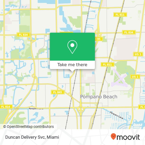 Mapa de Duncan Delivery Svc