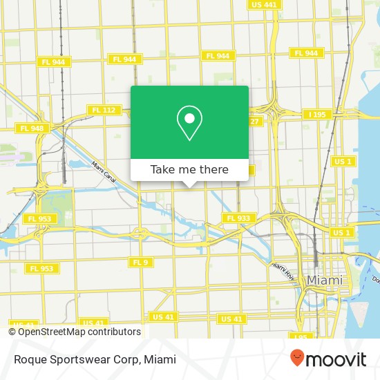 Roque Sportswear Corp map