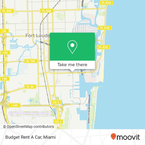 Budget Rent A Car map