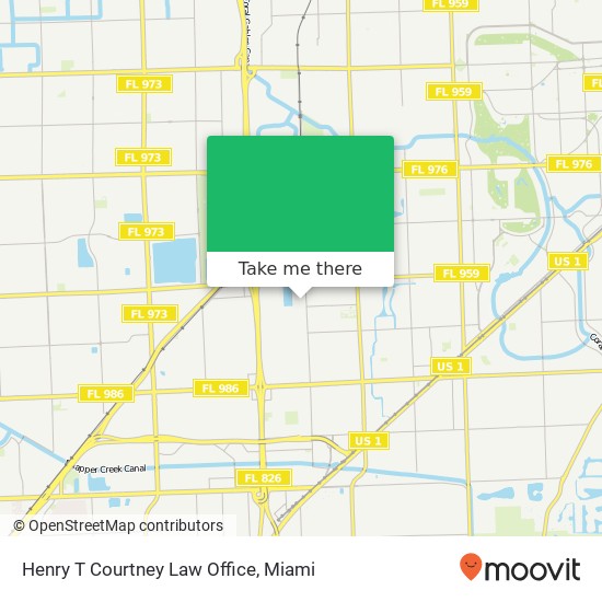 Henry T Courtney Law Office map