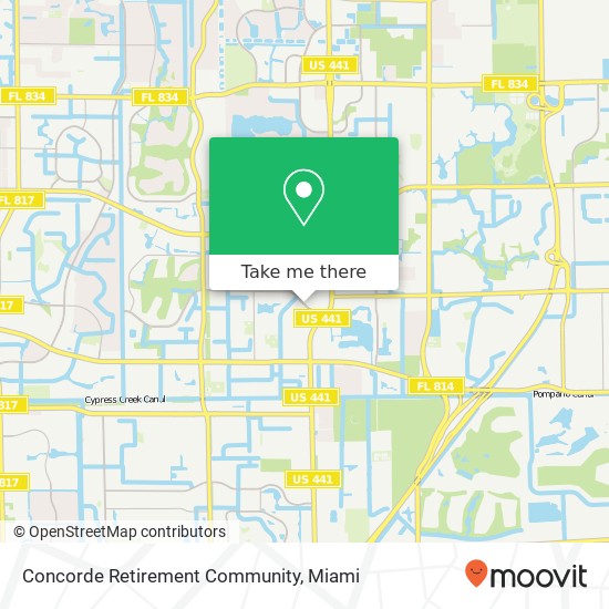 Concorde Retirement Community map