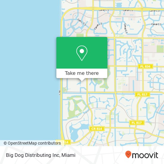 Big Dog Distributing Inc map