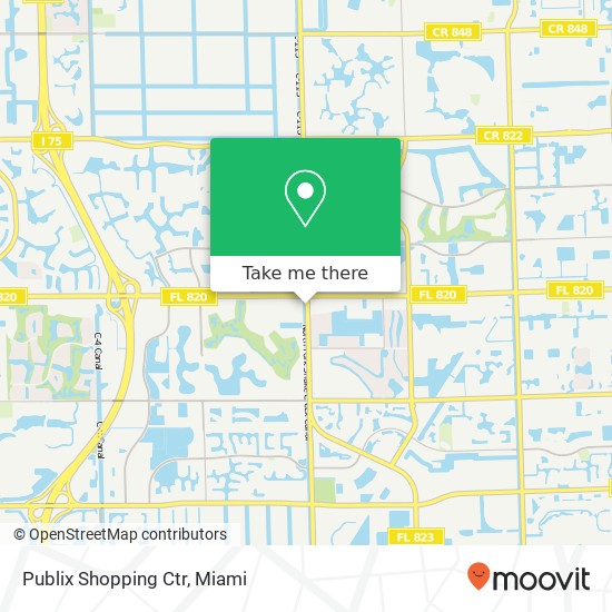 Mapa de Publix Shopping Ctr