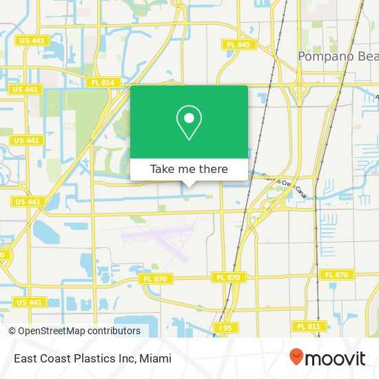 Mapa de East Coast Plastics Inc