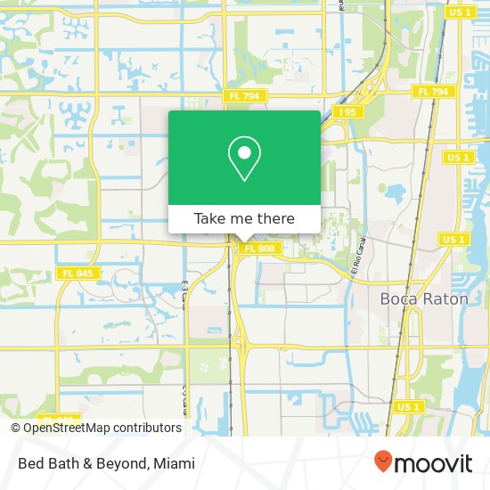 Mapa de Bed Bath & Beyond