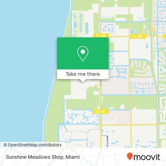 Sunshine Meadows Shop map