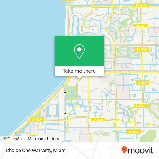 Choice One Warranty map