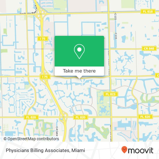 Physicians Billing Associates map