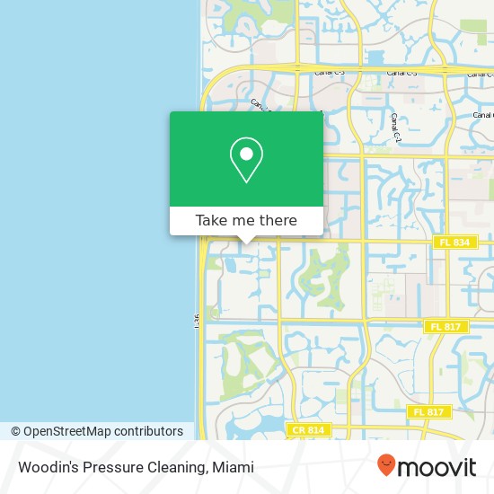 Woodin's Pressure Cleaning map