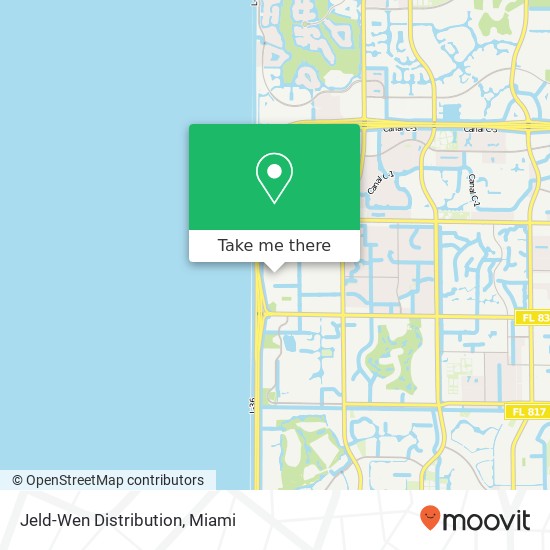 Jeld-Wen Distribution map