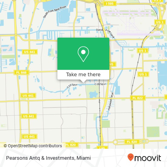 Pearsons Antq & Investments map