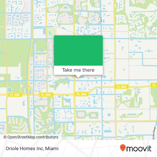 Mapa de Oriole Homes Inc