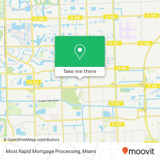 Mapa de Most Rapid Mortgage Processing