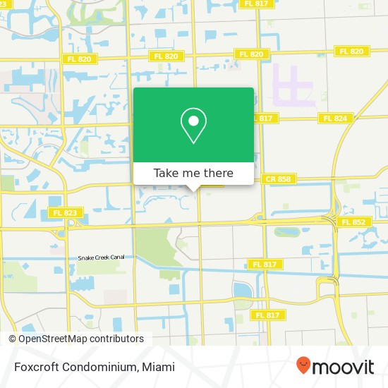 Foxcroft Condominium map