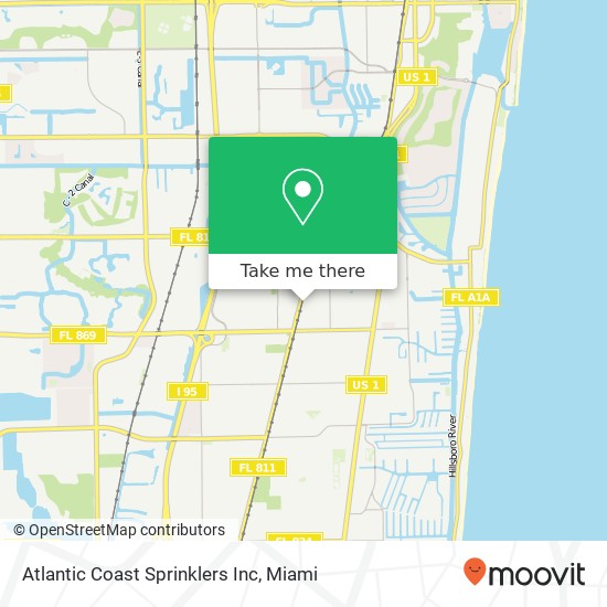 Atlantic Coast Sprinklers Inc map