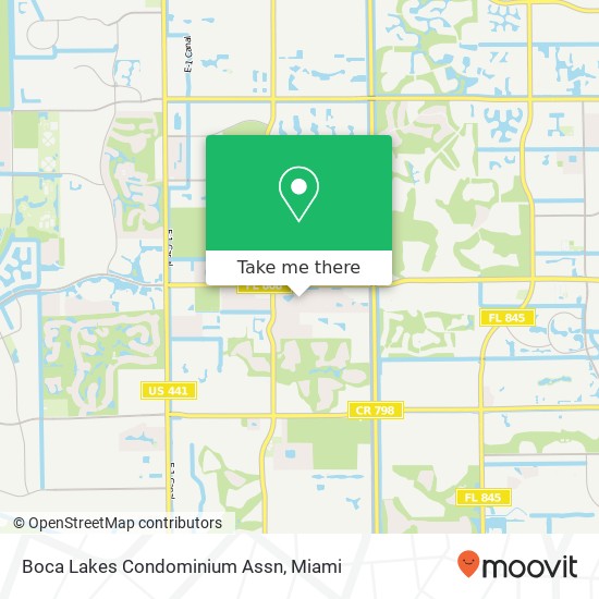 Boca Lakes Condominium Assn map