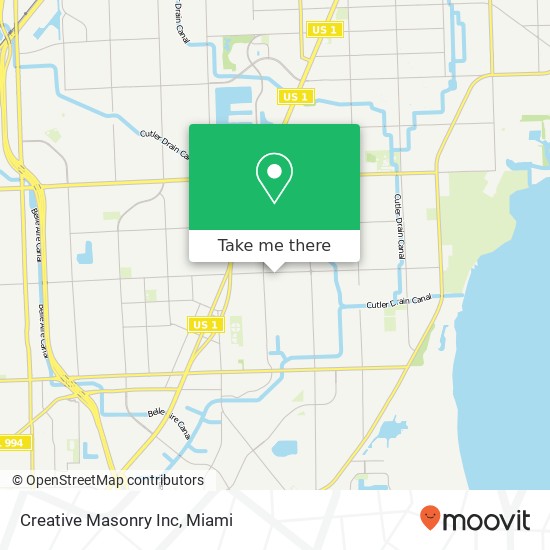 Mapa de Creative Masonry Inc