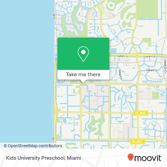 Kids University Preschool map