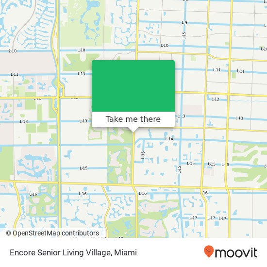 Mapa de Encore Senior Living Village