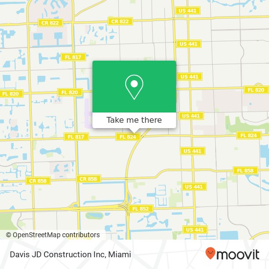 Mapa de Davis JD Construction Inc