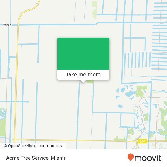 Mapa de Acme Tree Service