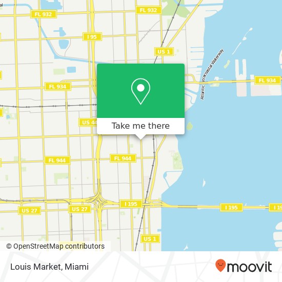 Mapa de Louis Market