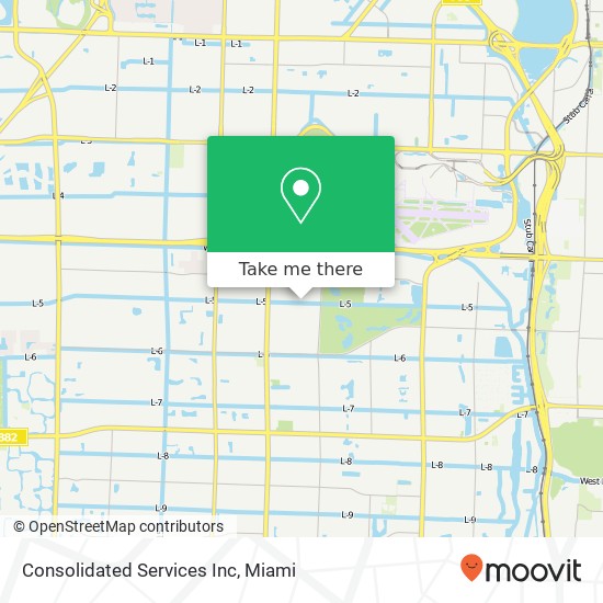 Consolidated Services Inc map